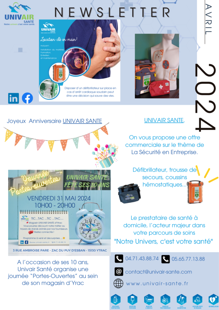 NEWSLETTER AVRIL 2024